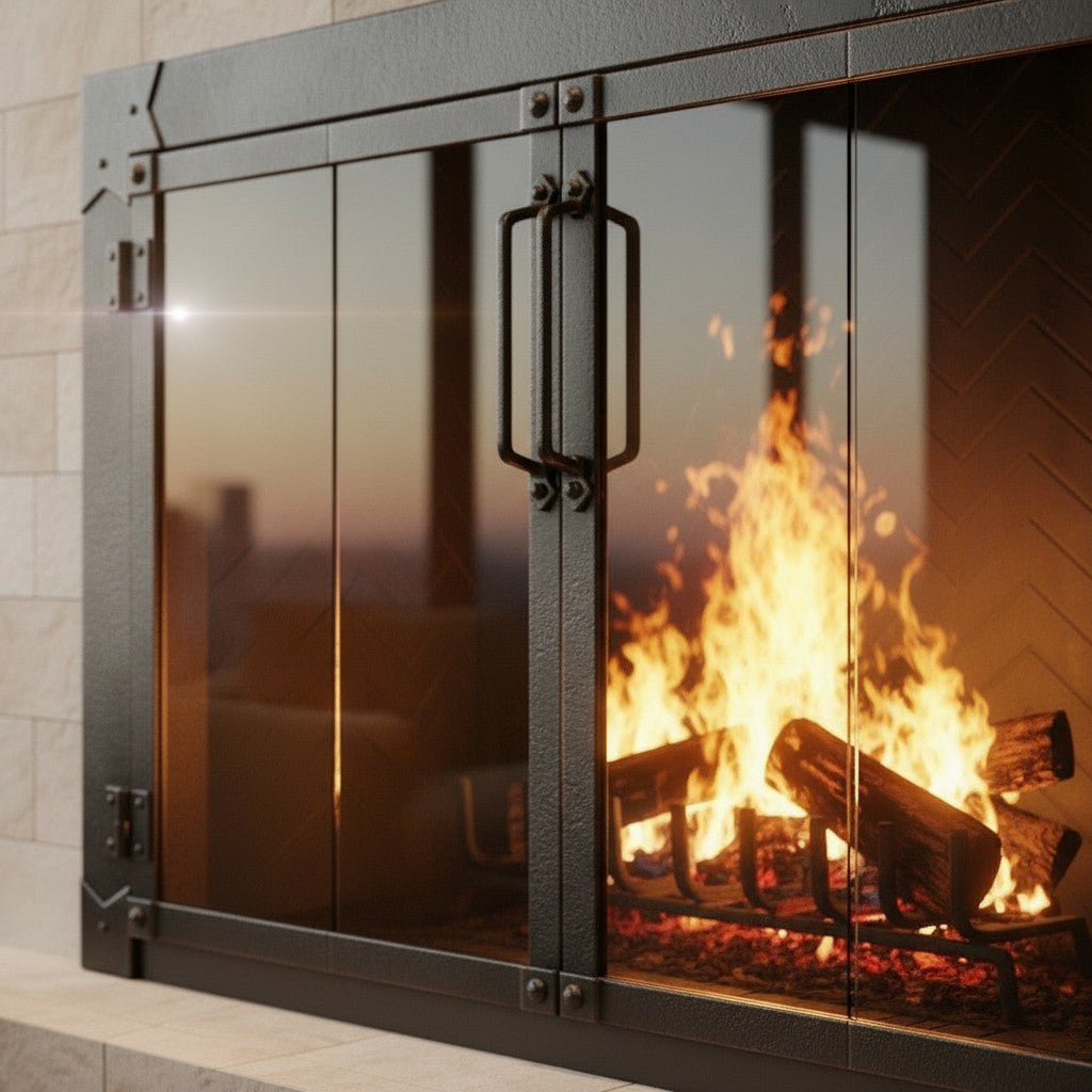 Milwaukee Forged Iron - Masonry & Prefab Fireplace Glass Doors
