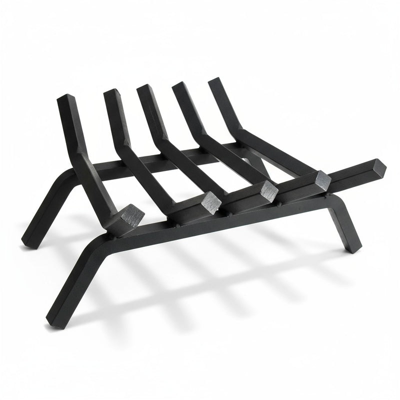 18" Heavy-Duty Fireplace Grate – ¾” Solid Steel | Made in USA by Design Specialties | Lifetime Warranty