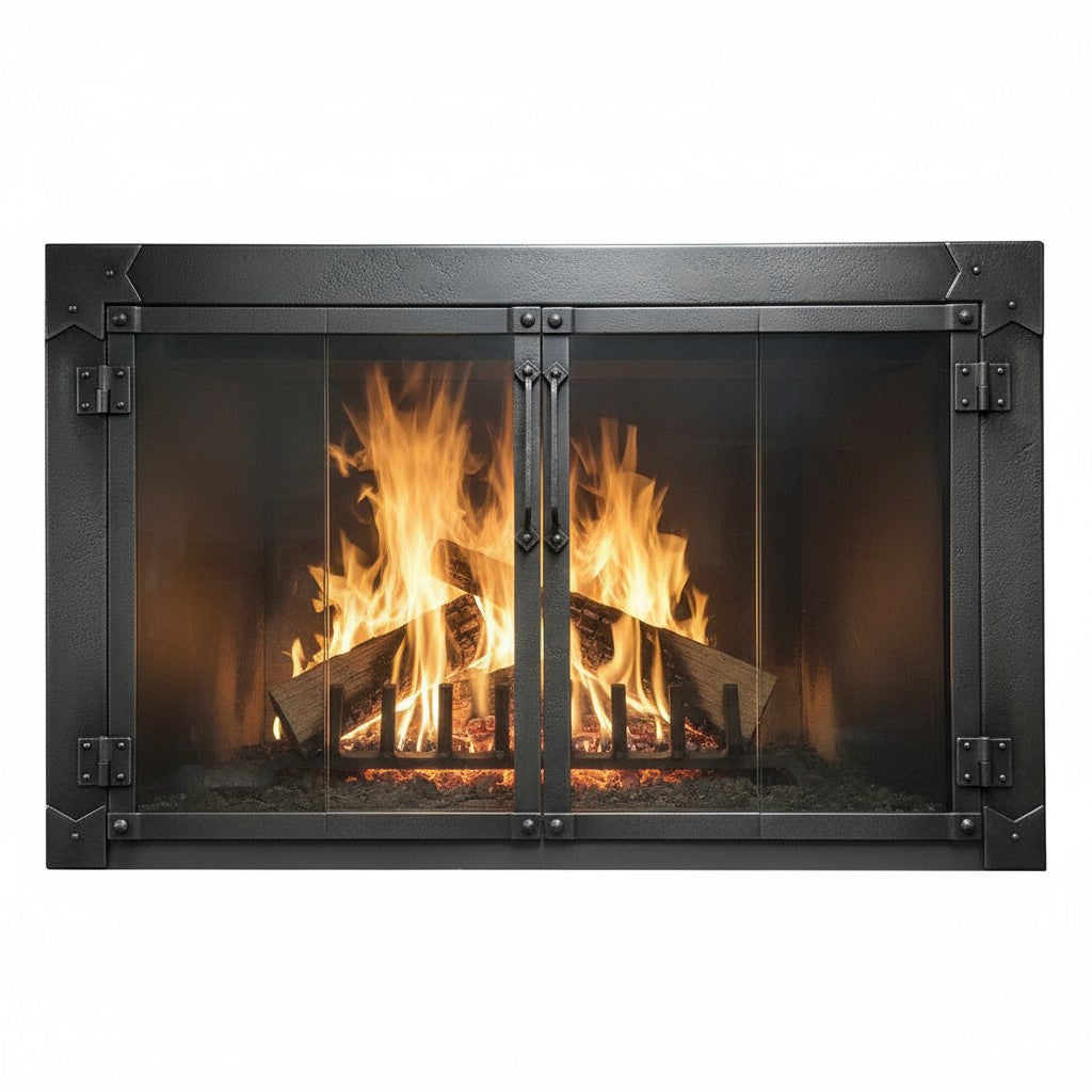 Milwaukee Forged Iron - Masonry & Prefab Fireplace Glass Doors