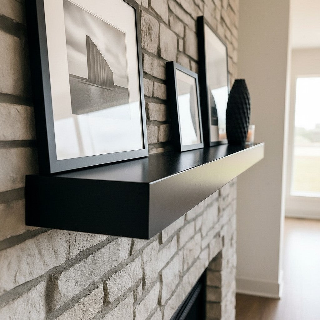 Custom Metal Floating Mantel Shelf | 25+ Finishes