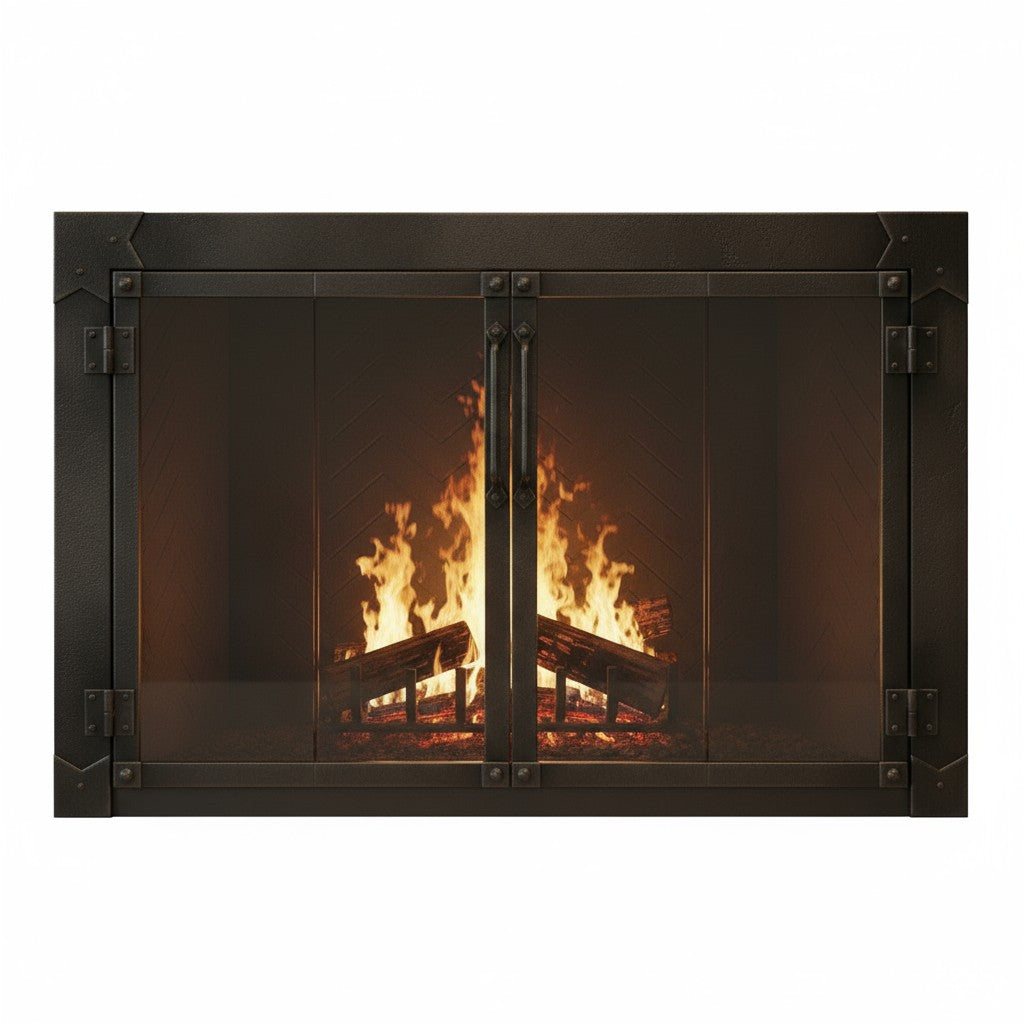 Milwaukee Forged Iron - Masonry & Prefab Fireplace Glass Doors