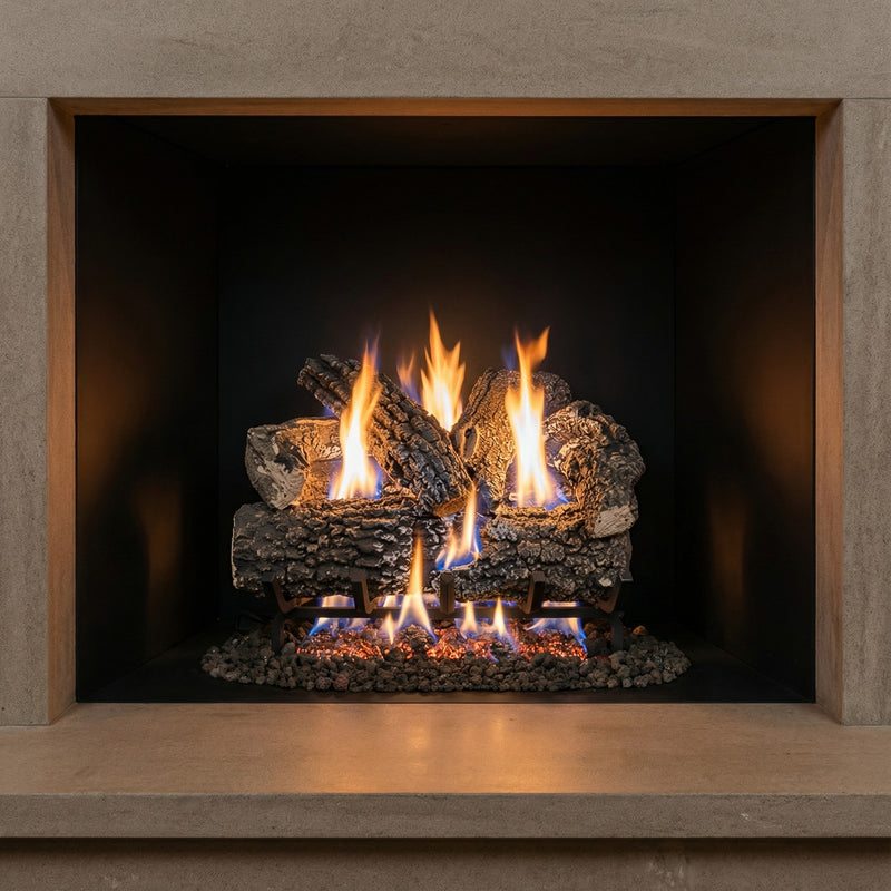 Design Specialties Arlington Ash 18-Inch Vented Gas Log Set, 45,000 BTU