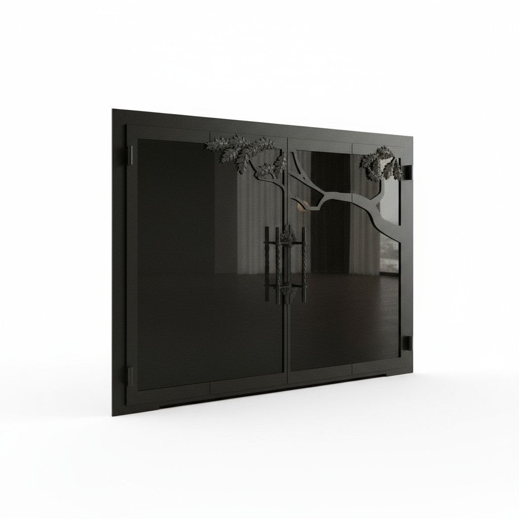 Oak Tree - Masonry & Prefab Fireplace Glass Doors