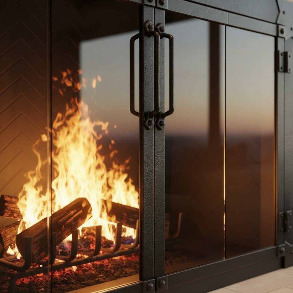 Milwaukee Forged Iron - Masonry & Prefab Fireplace Glass Doors