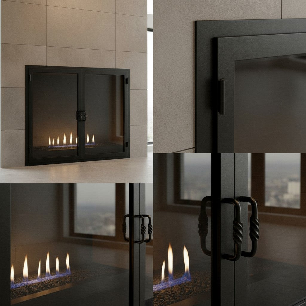 Legend Custom Masonry & Prefab Fireplace Glass Doors