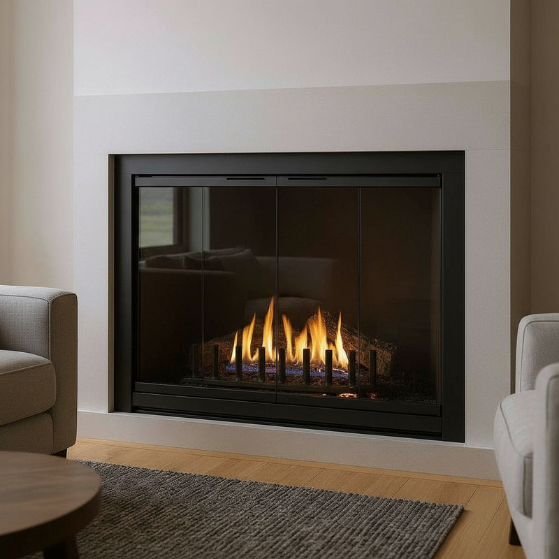 Piccolo - Masonry Fireplace Glass Doors | Custom