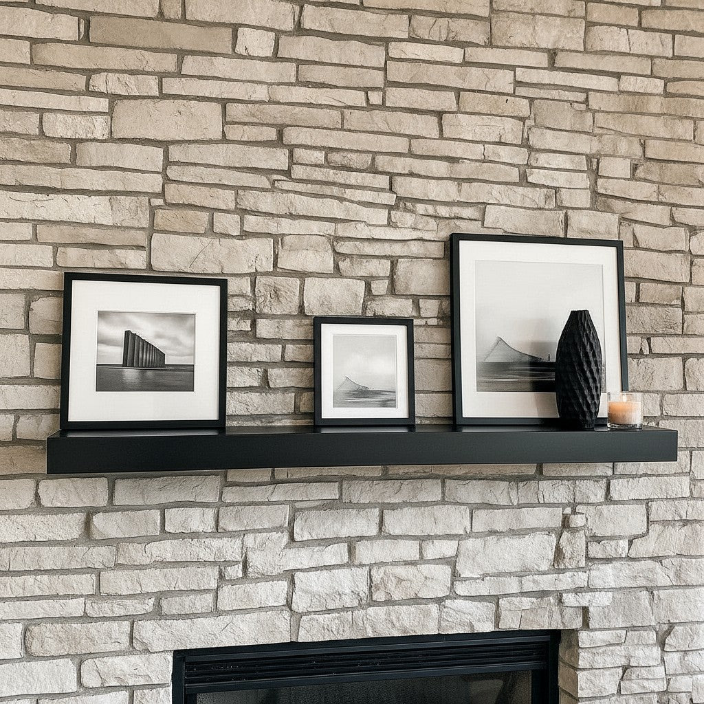 Custom Metal Floating Mantel Shelf | 25+ Finishes