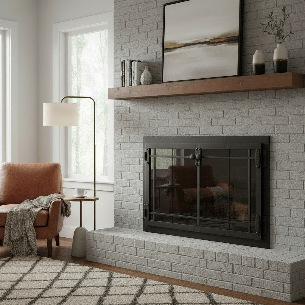 Craftsman - Masonry & Prefab Fireplace Glass Doors