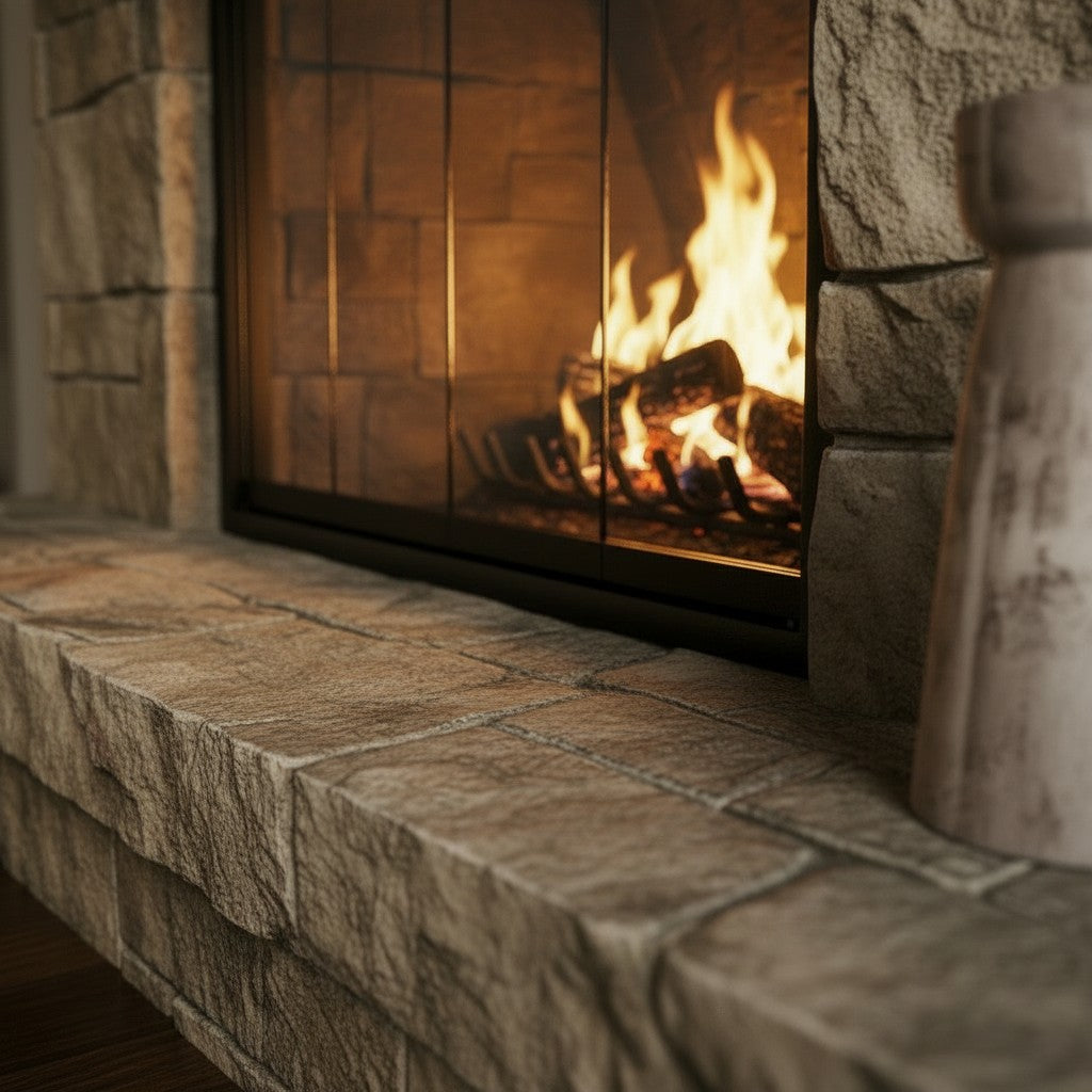 Cavestone Fireplace Glass Doors | Custom Masonry Fit