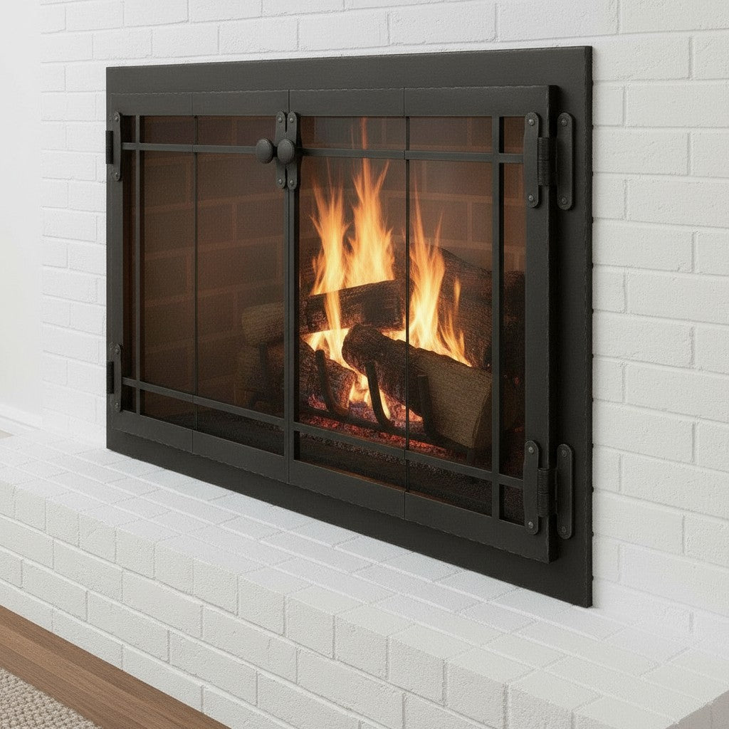 Craftsman - Masonry & Prefab Fireplace Glass Doors