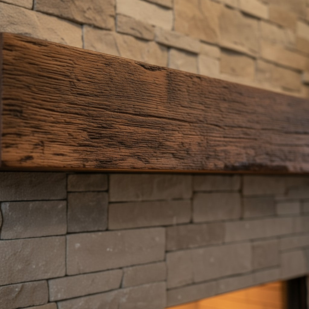 Grist Mill Non-Combustible Concrete Mantel Shelf Maduro Finish