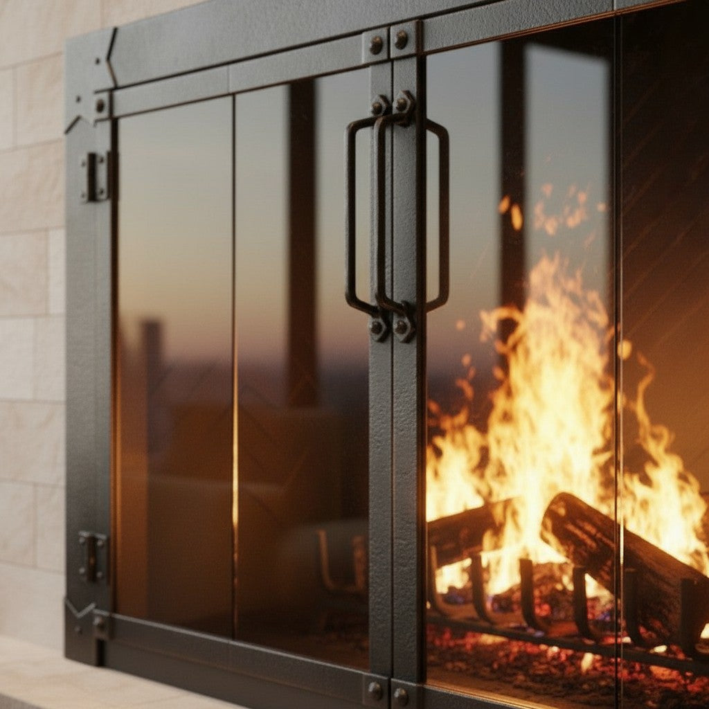 Milwaukee Forged Iron - Masonry & Prefab Fireplace Glass Doors