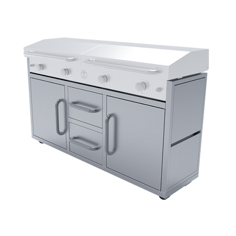 Le Griddle Grand Texan Freestanding Cart for GFE160 - Stainless Steel