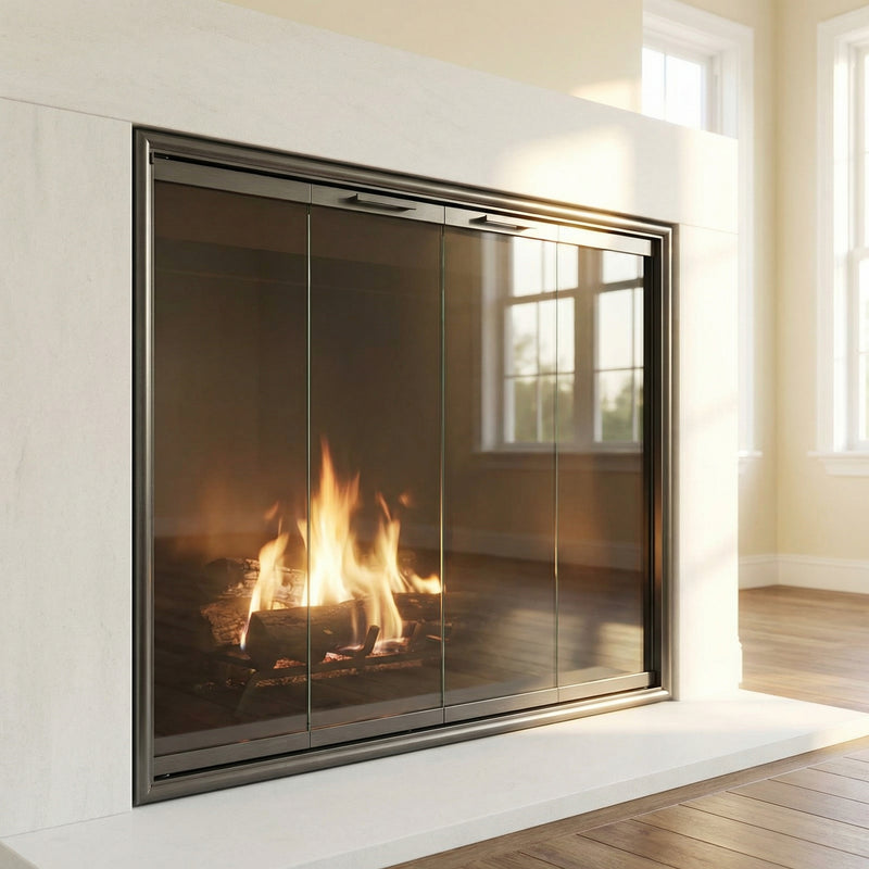 Monterey Standard Glass Doors | Prefab Fireplaces by Stoll | Custom