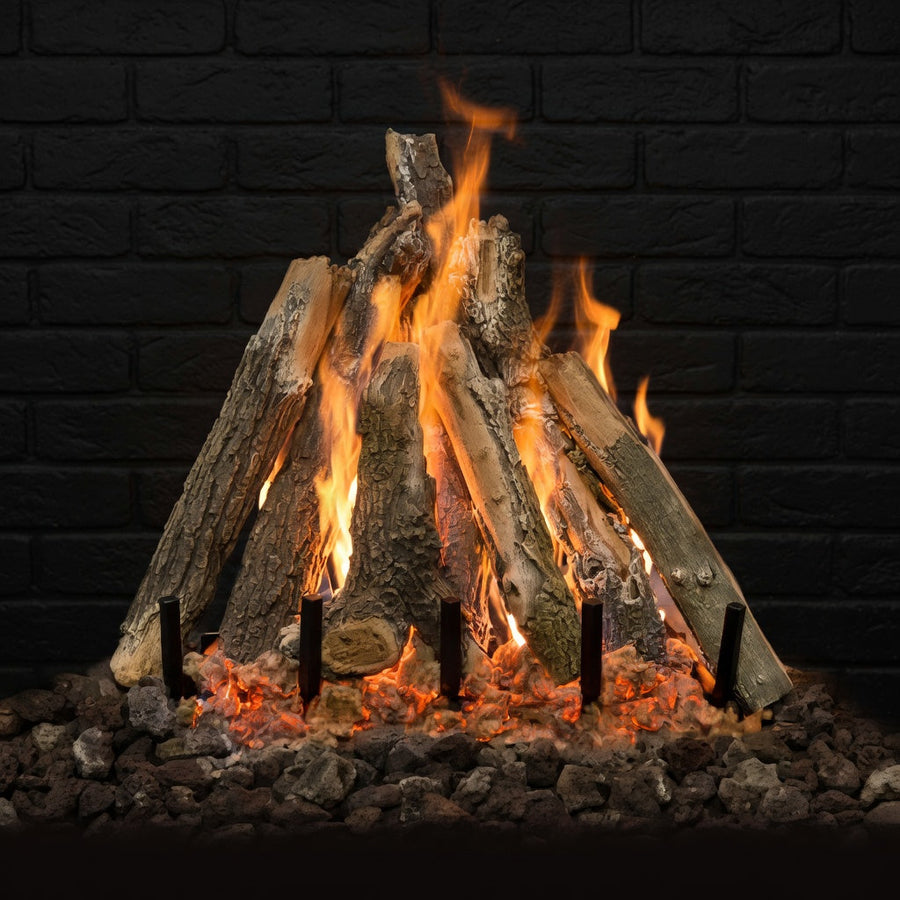 Arizona Weathered Oak Kiva Vented Gas Log Set