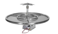 Grand Canyon 24" Round Tall Stack Outdoor Fire Pit Burner Kit - Electronic Ignition, Propane