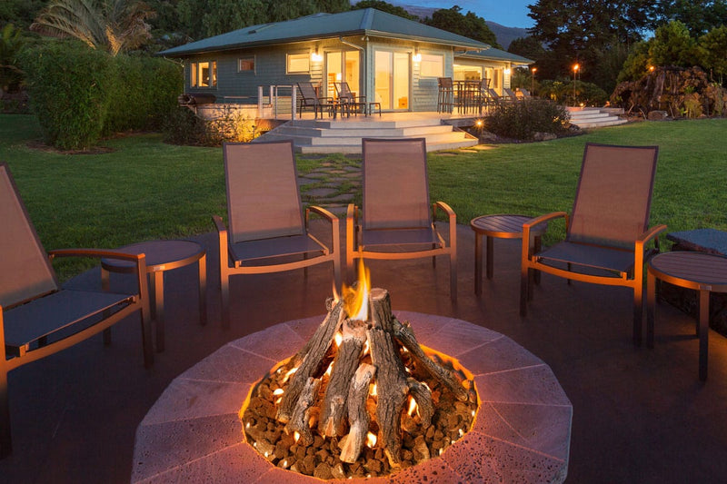 Grand Canyon 30" Round Tall Stack Outdoor Fire Pit Burner Kit - WBECS Electronic Ignition
