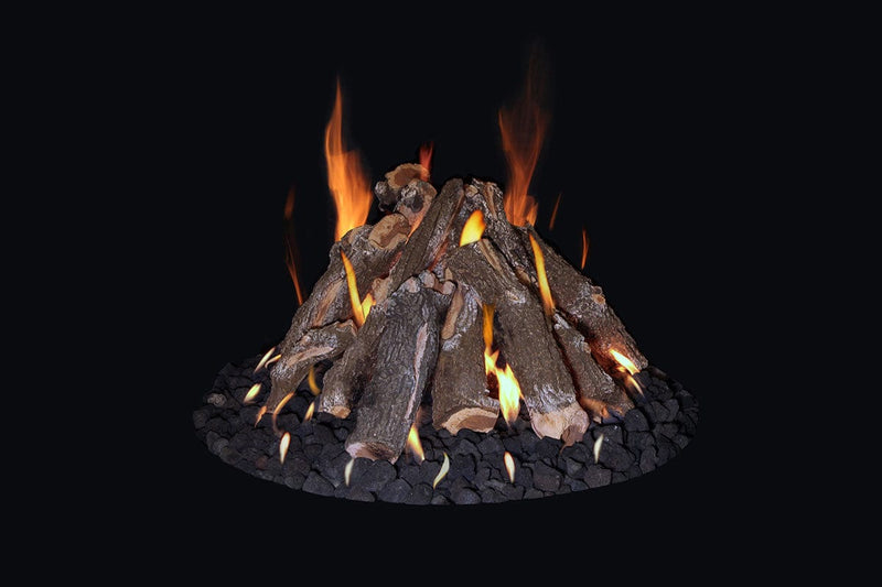 Grand Canyon 30" Round Tall Stack Outdoor Fire Pit Burner Kit - WBECS Electronic Ignition