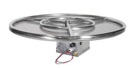 Grand Canyon 36" Round Flat Stack Fire Pit Burner Kit - Electronic Ignition (Propane)