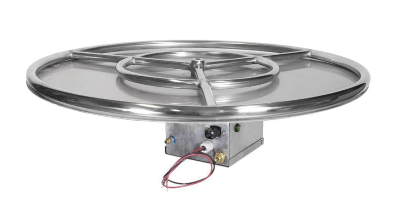 Grand Canyon 48" Round Flat Stack Fire Pit Burner Kit - Electronic Ignition (WBECS)