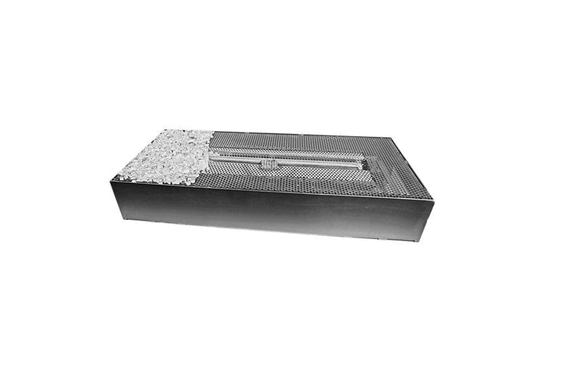 Grand Canyon Bedrock Traditional 96" Vented Drop-In Gas Burner with GlowFire Logs - Natural Gas