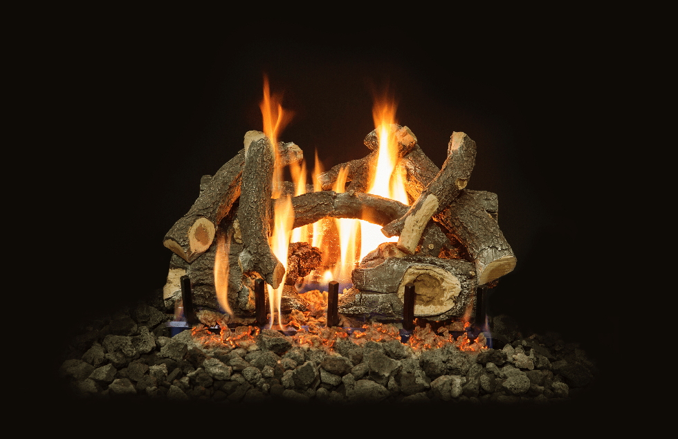 Arizona Weathered Oak Charred Vented Gas Log Set - Grand Canyon