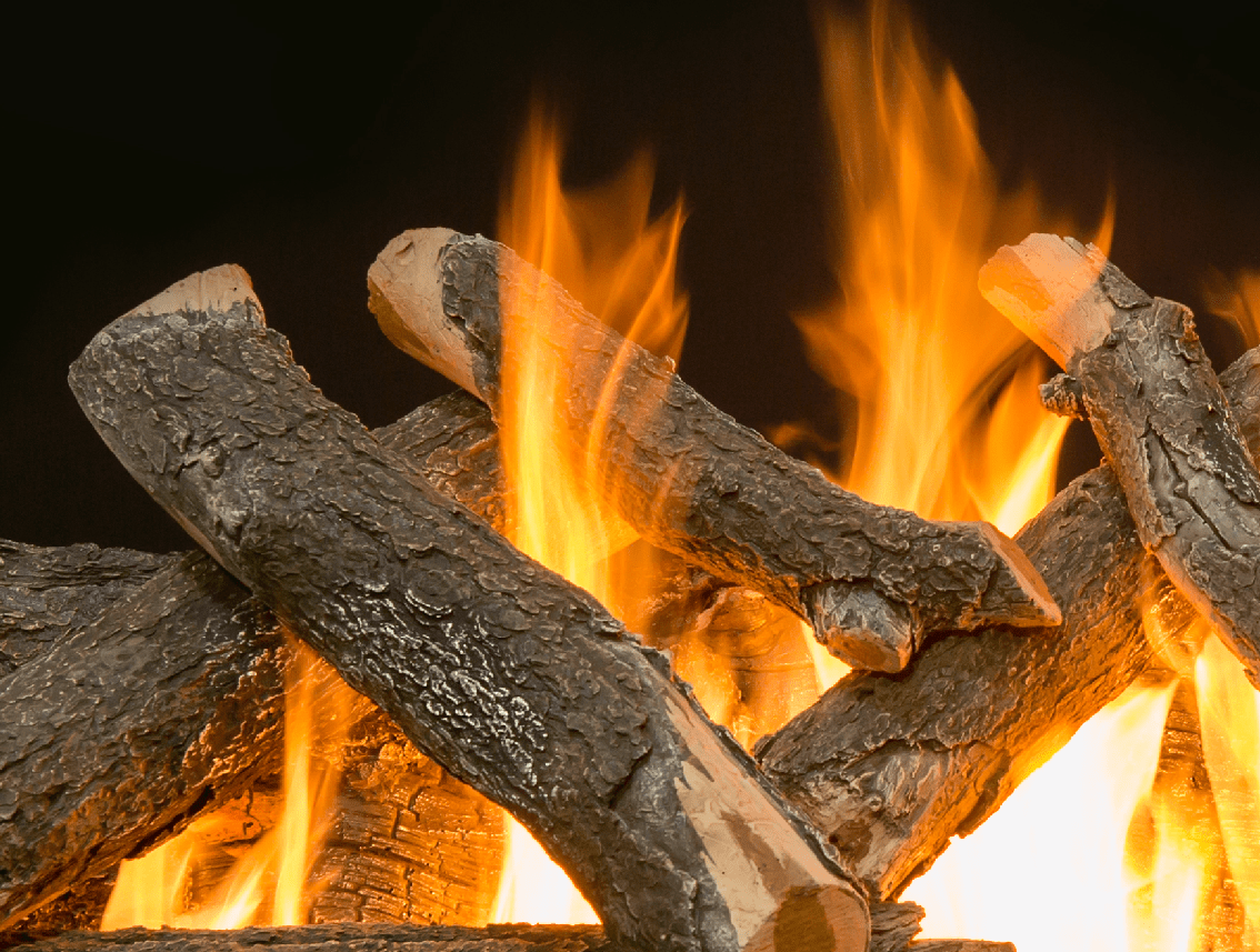 Arizona Weathered Oak Charred Vented Gas Log Set - Grand Canyon