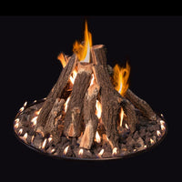 Grand Canyon 48" Round Tall Stack Outdoor Fire Pit Burner Kit - Electronic Ignition, Propane