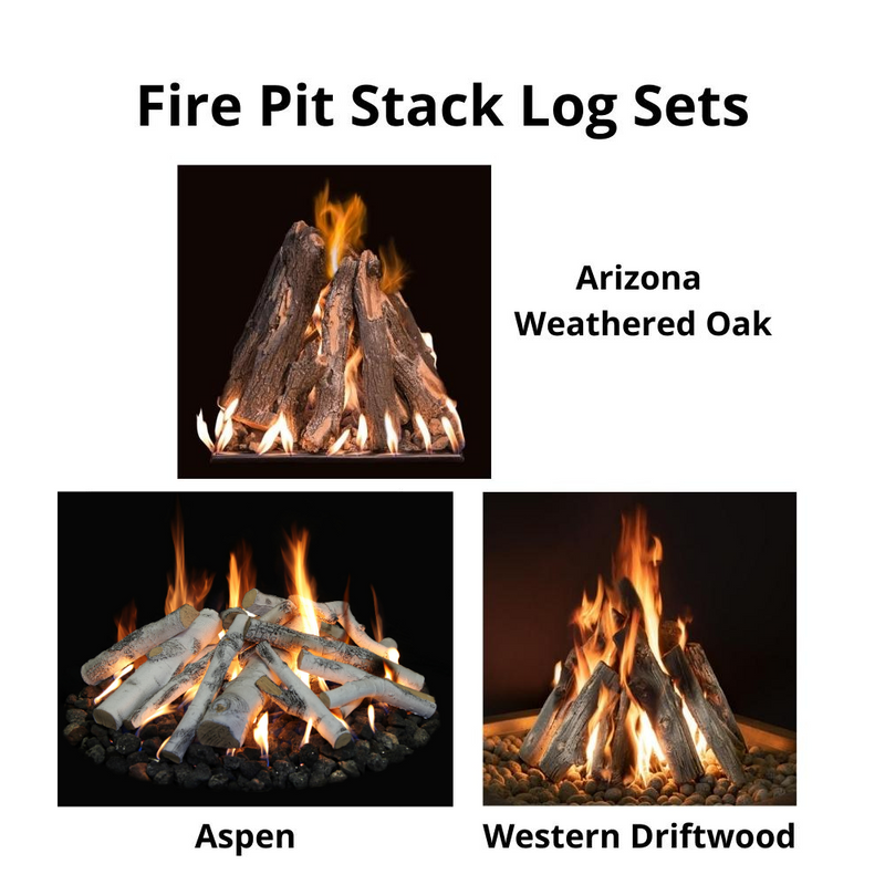 Grand Canyon 30" Round Tall Stack Outdoor Fire Pit Burner Kit - Propane, Electronic Ignition (WBECS)