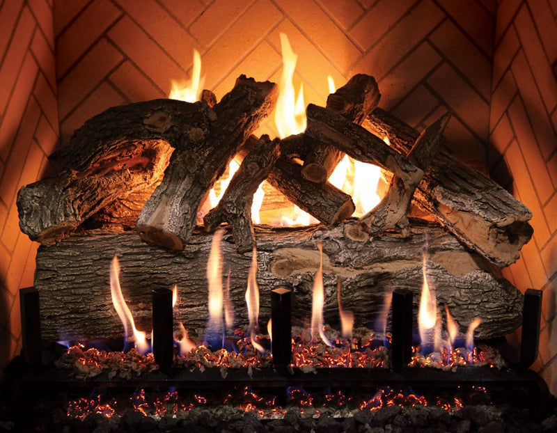 Grand Canyon Jumbo Slimline 48" Arizona Weathered Oak Vented Gas Log Set (15-Piece)