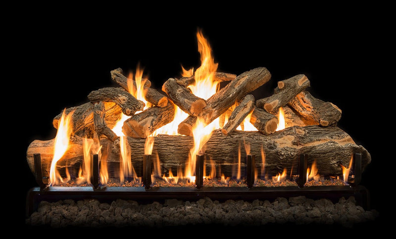 Grand Canyon Jumbo Slimline 48" Arizona Weathered Oak Vented Gas Log Set (15-Piece)