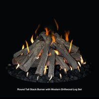 Grand Canyon 48" Round Tall Stack Outdoor Fire Pit Burner Kit - Electronic Ignition, Propane