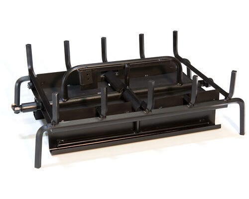 Grand Canyon 36" See-Through 3-Burner Assembled Gas Burner System — Propane, Electronic Ignition with Remote & Rock Kit