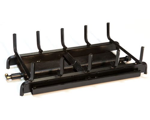 Grand Canyon 48" Assembled See-Through 2-Burner System - Propane, Battery Electronic Ignition with Remote & Rock Kit