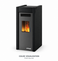 Dielle Grecale 70 black steel — AI-assisted color visualization based on manufacturer product image and finish swatch; not a manufacturer photograph. GRE70B-B10