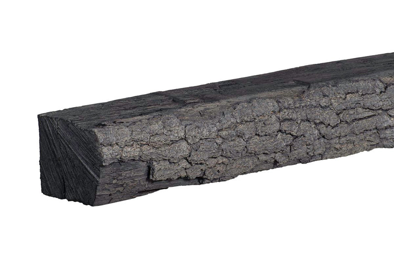 Half-Round Sleeper Non-Combustible Concrete Mantel Shelf Eclipse Finish - ExceptionalFire