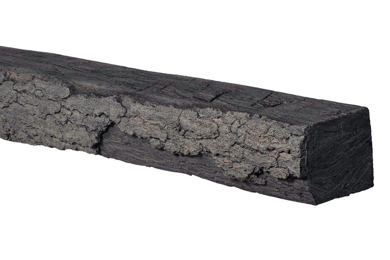 Half-Round Sleeper Non-Combustible Concrete Mantel Shelf Eclipse Finish - ExceptionalFire