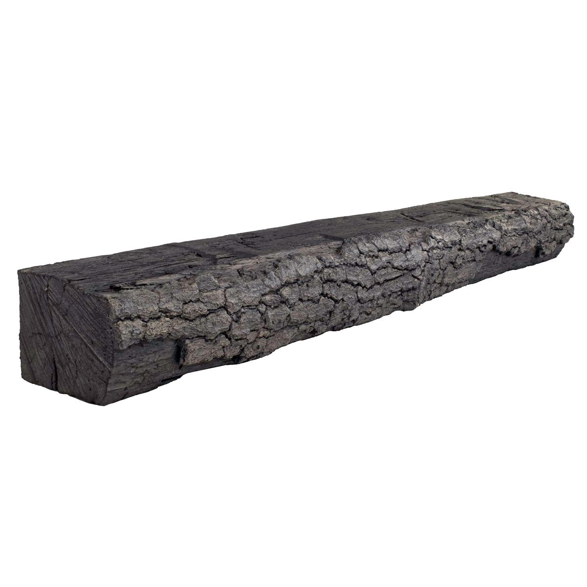 Half-Round Sleeper Non-Combustible Concrete Mantel Shelf Eclipse Finish