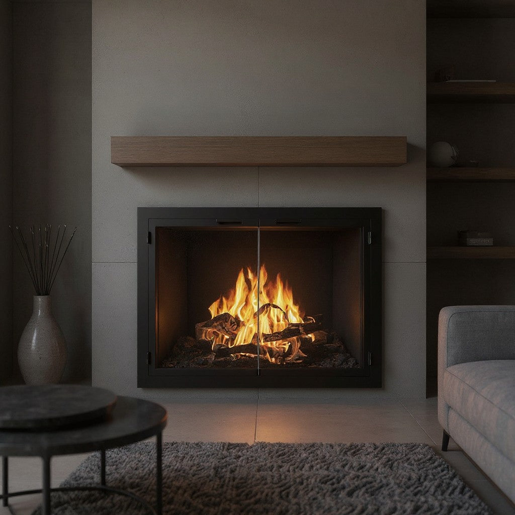 Carolina - Masonry & Prefab Steel Fireplace Glass Doors