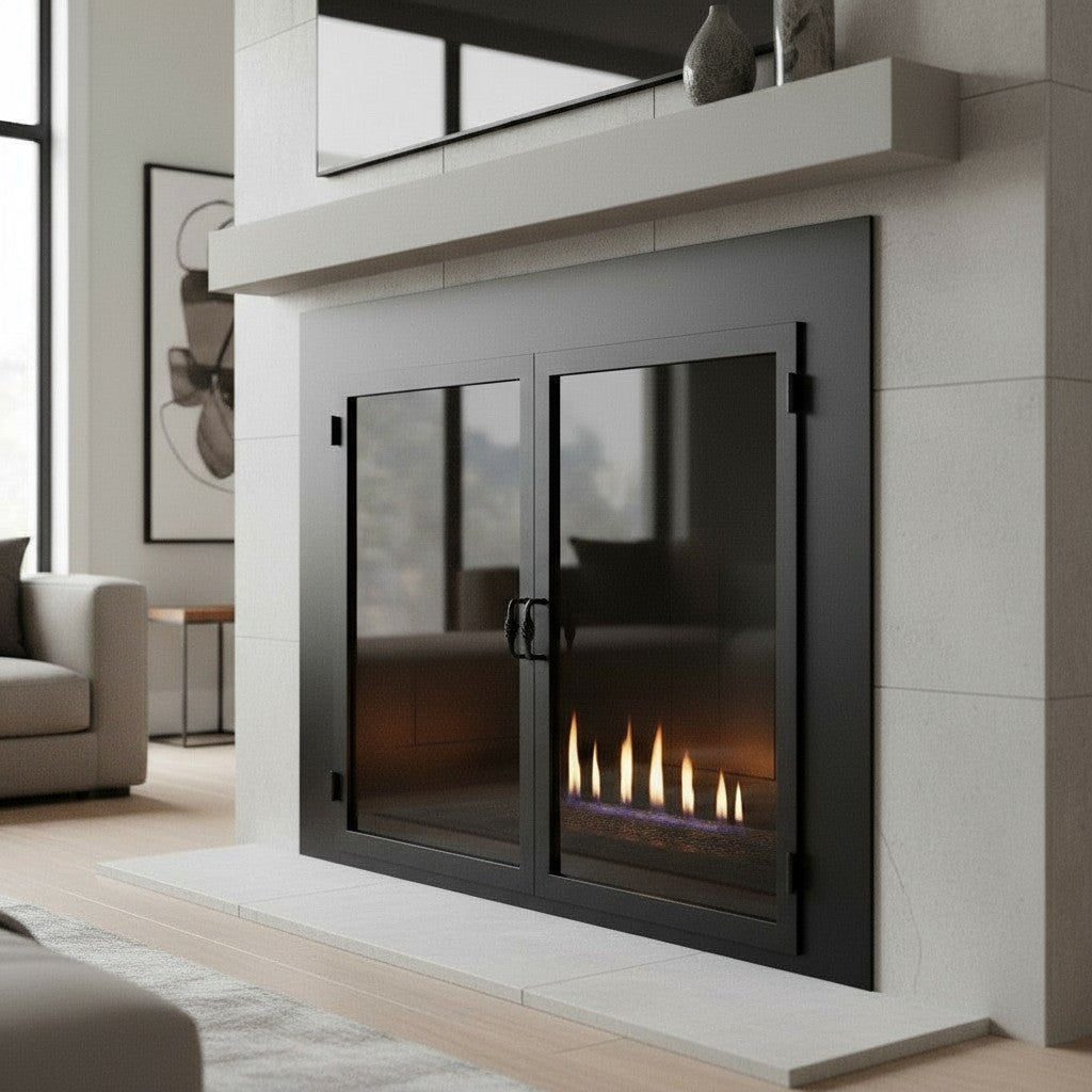 Legend Custom Masonry & Prefab Fireplace Glass Doors