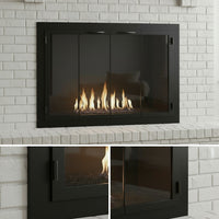 Carolina Traditional Steel Fireplace Glass Doors | Masonry & Prefab | Custom