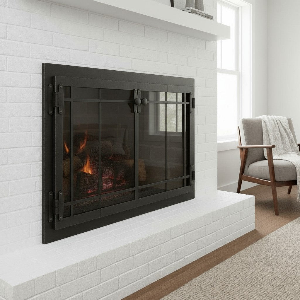 Craftsman - Masonry & Prefab Fireplace Glass Doors