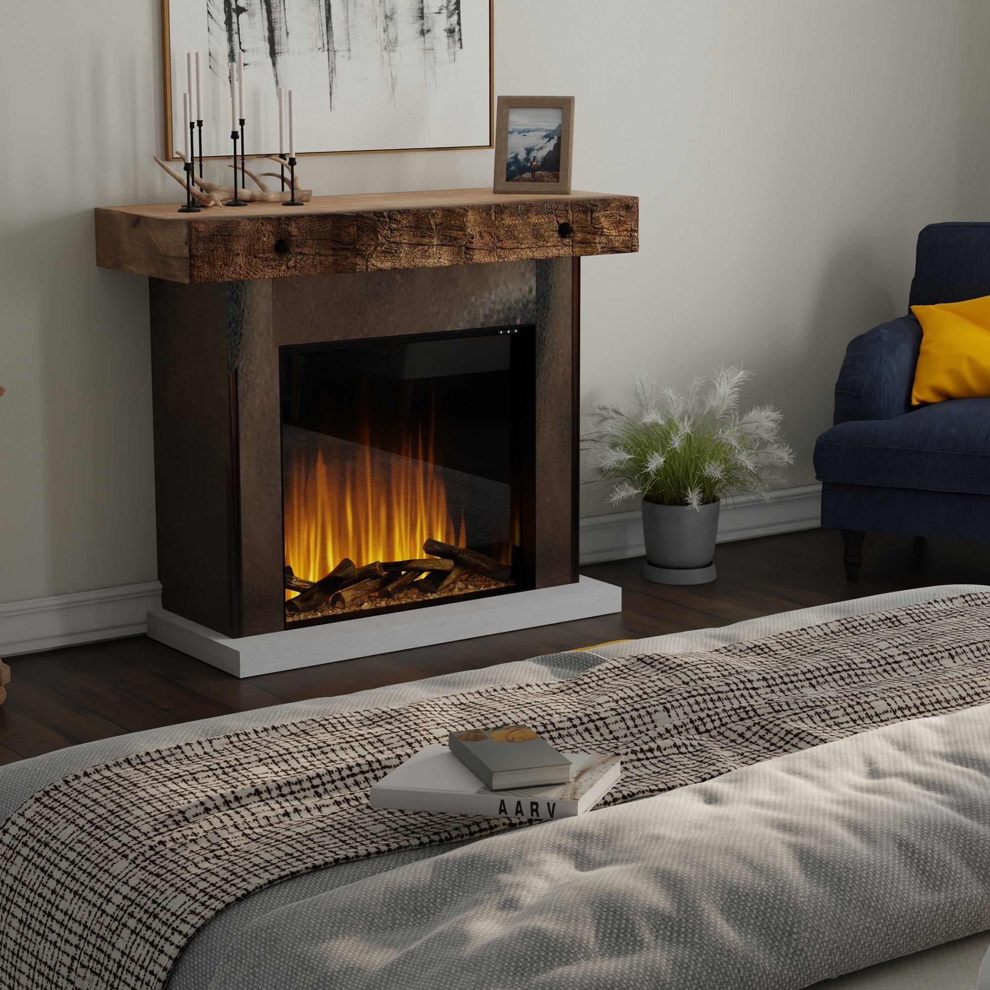 Ignite Aspire 30" Built-In Electric Fireplace – Dynamic Flame Effect (ASP30)