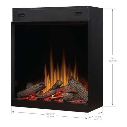 Ignite Aspire 36" Built-In Electric Fireplace – Dynamic Flame Effect (ASP36)