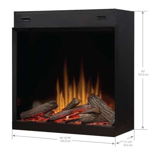 Ignite Aspire 48" Built-In Electric Fireplace – Dynamic Flame Effect (ASP48)