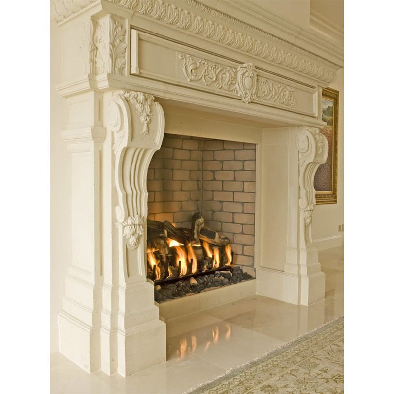 Isokern Magnum Modular Firebox — 42″ or 48″ — manufacturer product photograph; installation finishes and separately sold components may be shown