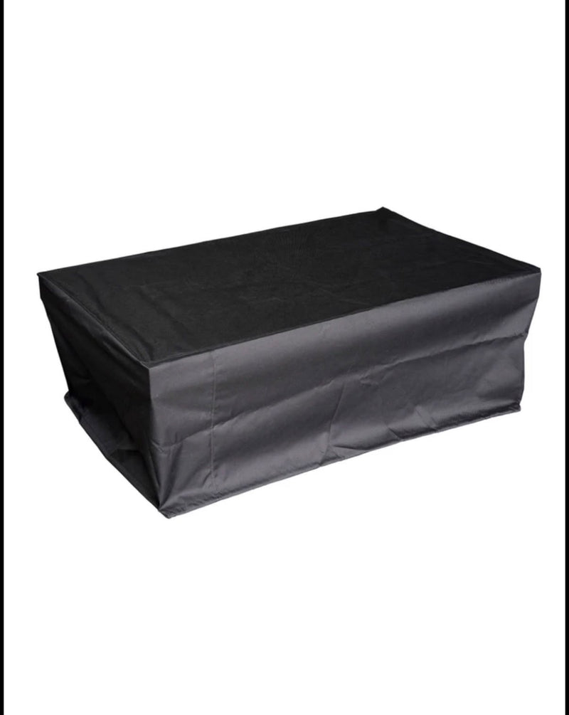 Outdoor Plus 60" Regal Fire Pit // GFRC Vanilla // Propane Fuel Type // Fire Glow Ignition // 60x24 Fire Pit Tarp Cover // 50x12 Burner Pan Cover