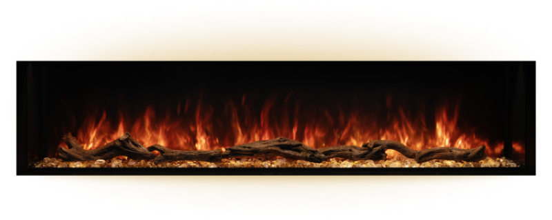 Modern Flames Landscape Pro Multi 120" Three-Sided Built-In Electric Fireplace - Model LPM-12016