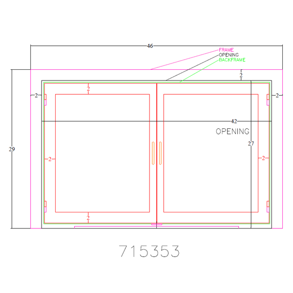 Legend Fireplace Doors / Exact Size - CAD 715353 / Rustic Black / Modern Handle / Clear Glass / Twin Doors / Draft Control