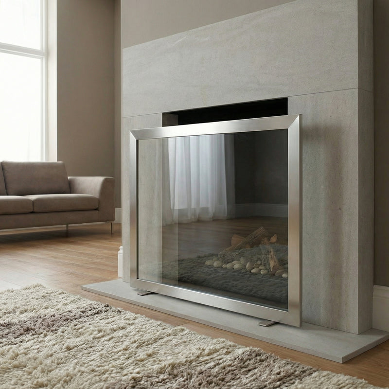 Madison Free Standing Fireplace Screen | Custom Made